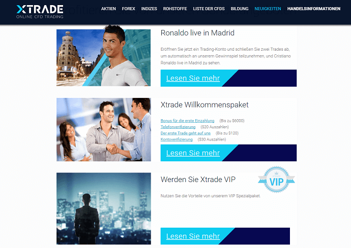 Der XTrade Bonus im Detail