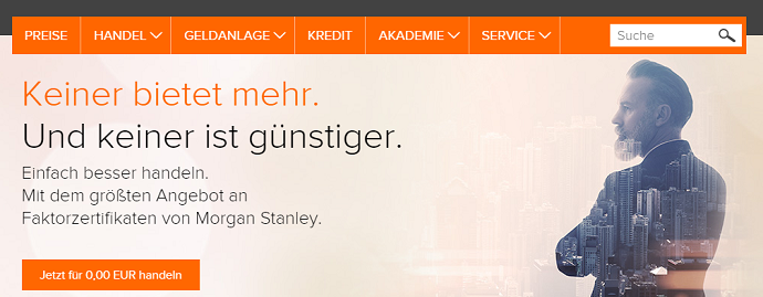 flatex Webseite