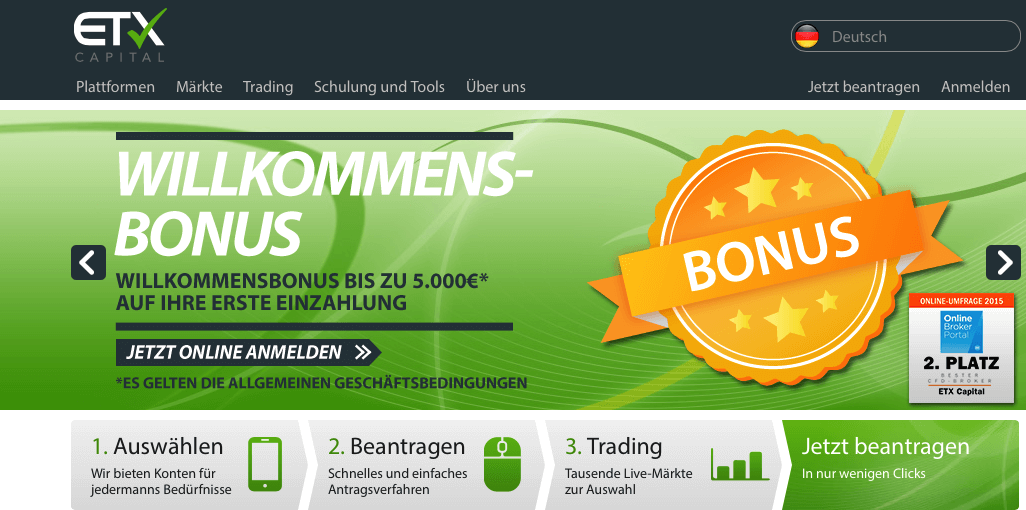 ETC Capital lockt mit bis zu 5.000€ Willkommensbonus