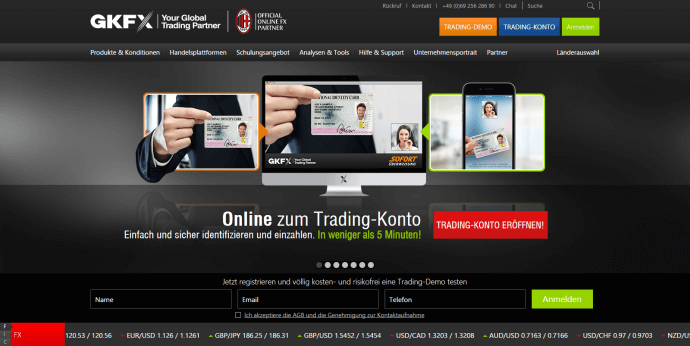 Die GKFX Website