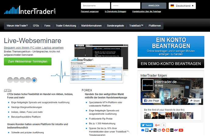 InterTrader Erfahrungen von Brokervergleich.net