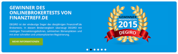 Anlegen ist bei DEGIRO ohne Depotführungsgebühr möglich.