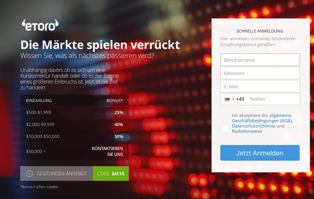 Bonus eToro