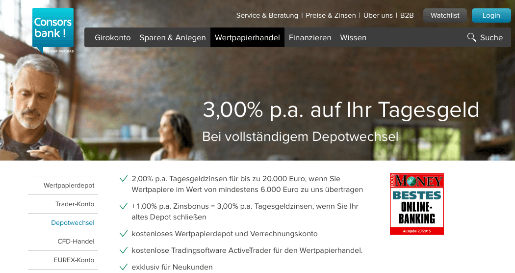 Consorsbank depotwechsel