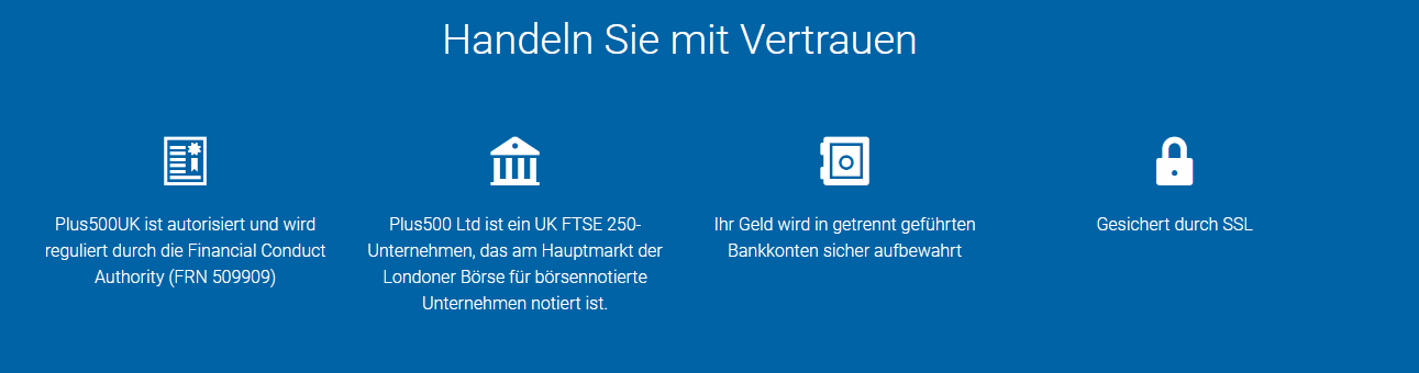 Vertrauensgrundlage von Plus500
