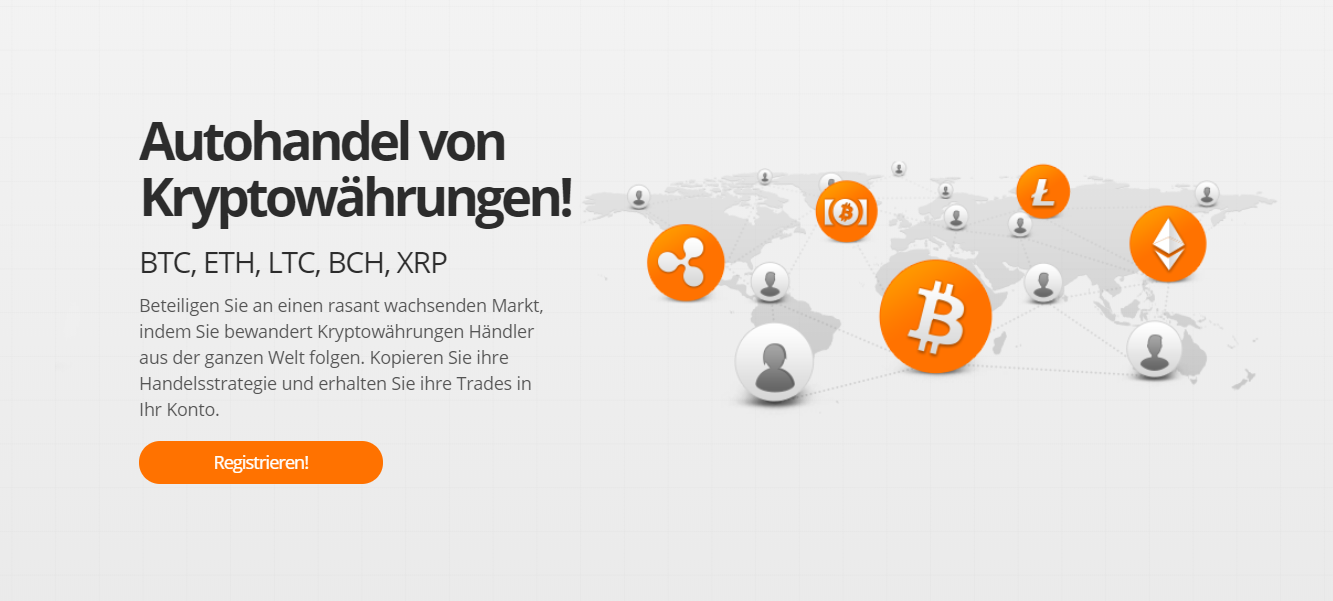 Zulutrade offeriert auch den Autohandel von Kryptowährungen