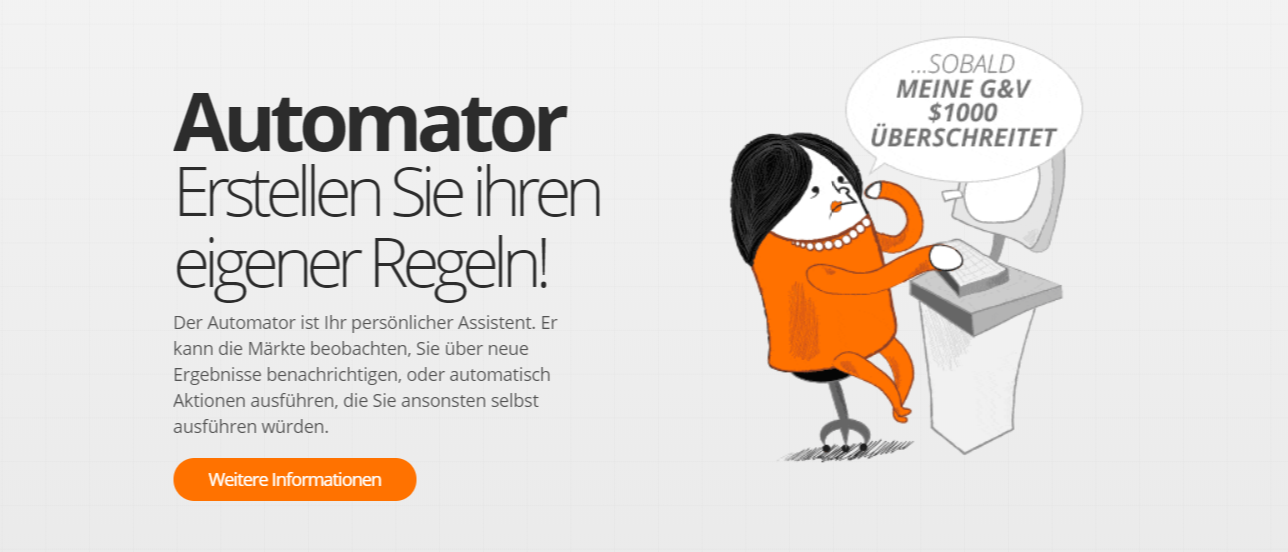 Mit dem Automator von ZuluTrade erstellen Sie ihre eigenen Regeln