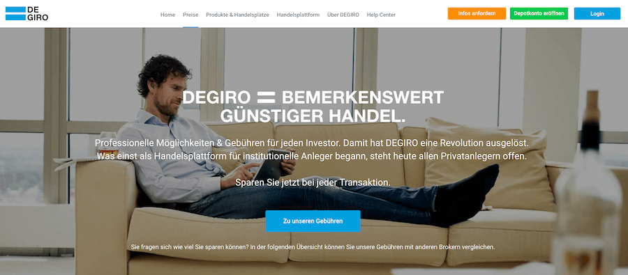 Die DEGIRO Konditionen zeigen, dass Anleger bei jeder Transaktion sparen können