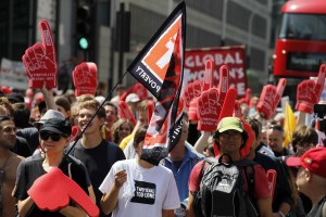 Proteste gegen TTIP in ganz Europa 