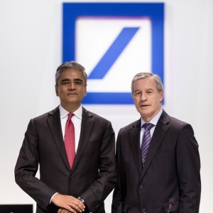 Deutsche-Bank-Chefs Jain (l.) und Fitschen wollen nun das Vertrauen der Kunden, Aktionäre sowie der gesamten Gesellschaft zurückgewinnen. Bildquelle: Pressebereich Deutsche Bank 