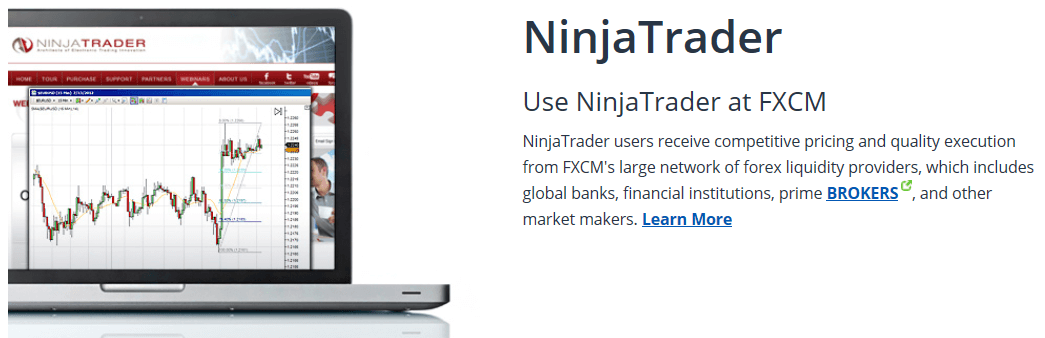 Der NinjaTrader bei FXCM