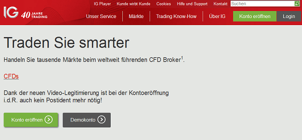 Alles rund um IG CFDs und DAX