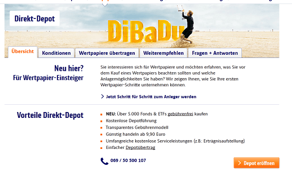 Die ING-DiBa bietet ihren Einsteigern die geballte Kompetenz in Sachen Kundenservice an