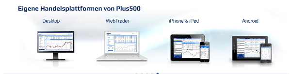 Die Handelsanwendungen bei Plus500