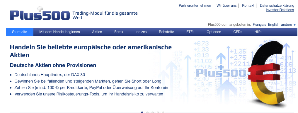 Angebot Plus500