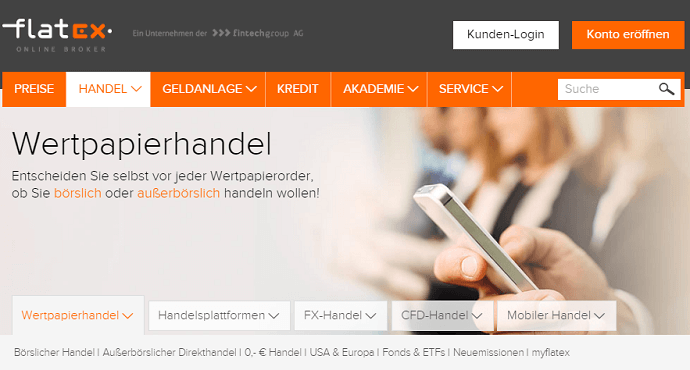 Flatex Wertpapierhandel