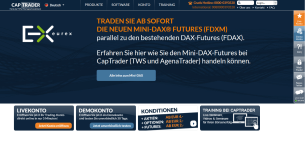 Informationen zum Angebot von CapTrader