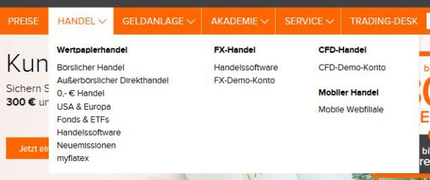 flatex bietet breites Handelsportfolio.