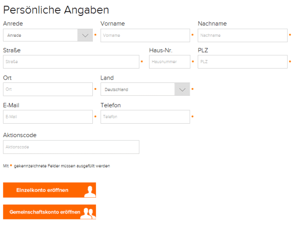 Kostenloses Konto bei Testsieger flatex.