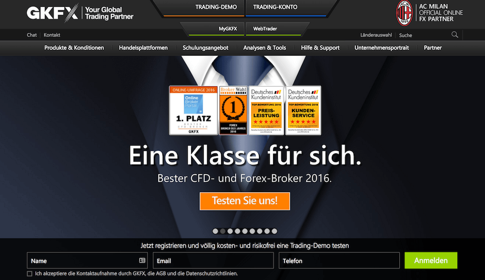 GKFX Webseite