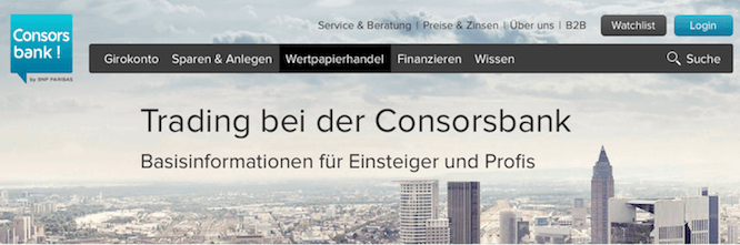 Einsteiger und Profis erhalten Basisinformationen zum Trading der Consorsbank