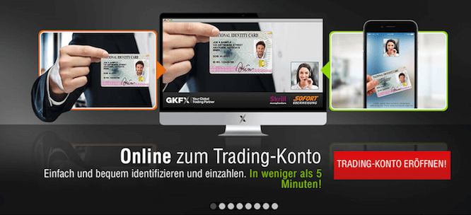 In weniger als 5 Minuten ist das Handelskonto bei GKFX verifiziert