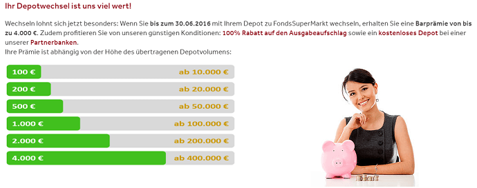 Fondssupermarkt Depotwechsel