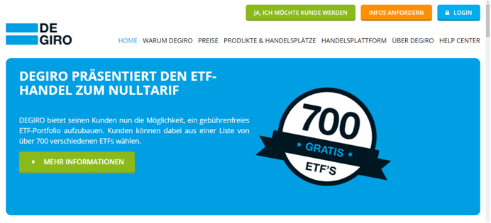 DEGIRO ETF-Handel