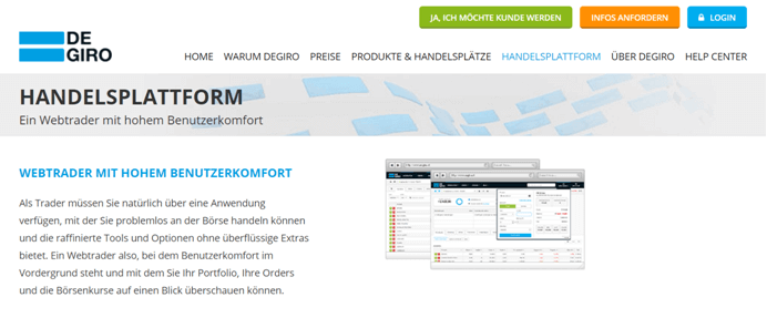 Degiro Handelsplattform
