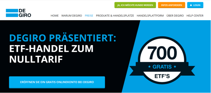 DEGIRO ETF-Handel
