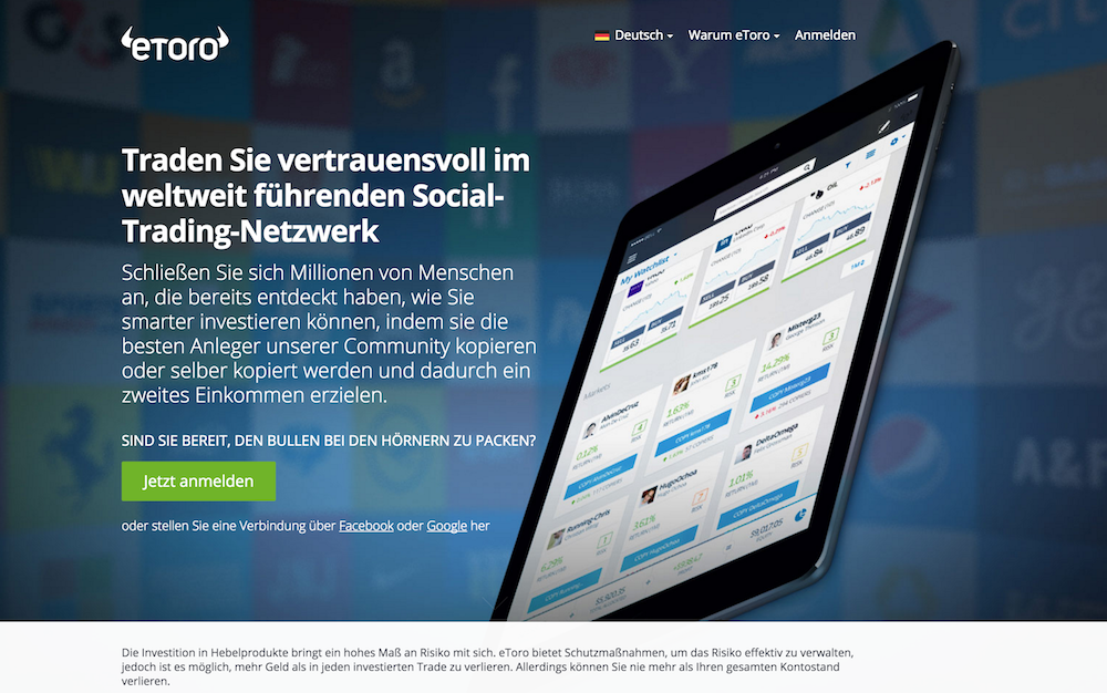 eToro Ether handeln