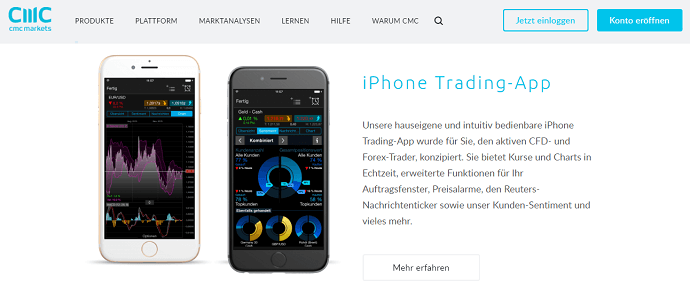 CMC Markets App iOS Android