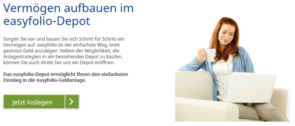 Vermögen aufbauen im easyfolio Depot