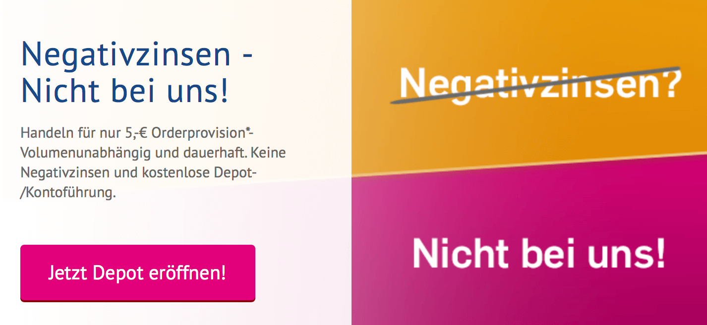 onvista bank News 2024 » Anbieter ohne Negativzinsen