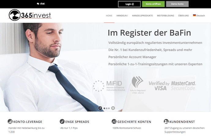 365invest Erfahrungen von brokervergleich.net