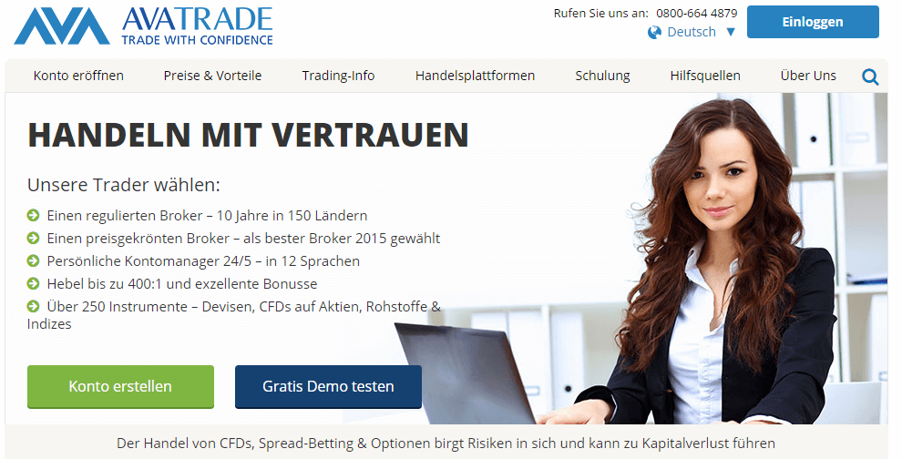 AvaTrade Handel mit digitalen Währungen