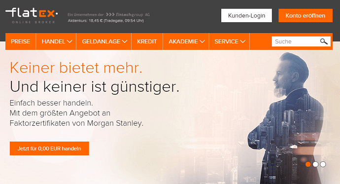 CFD & Forex Broker - Traden Sie mit FXFlat