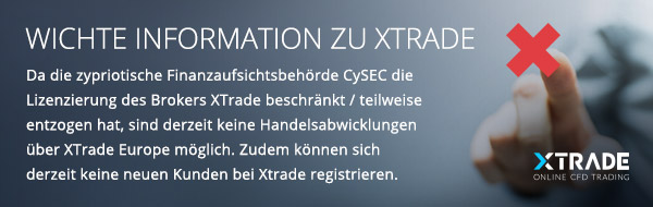 Wichtige Information zu XTrade