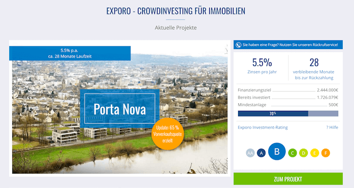 Exporo Projekte