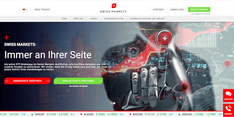 Swiss Markets Erfahrungen von Brokervergleich.net