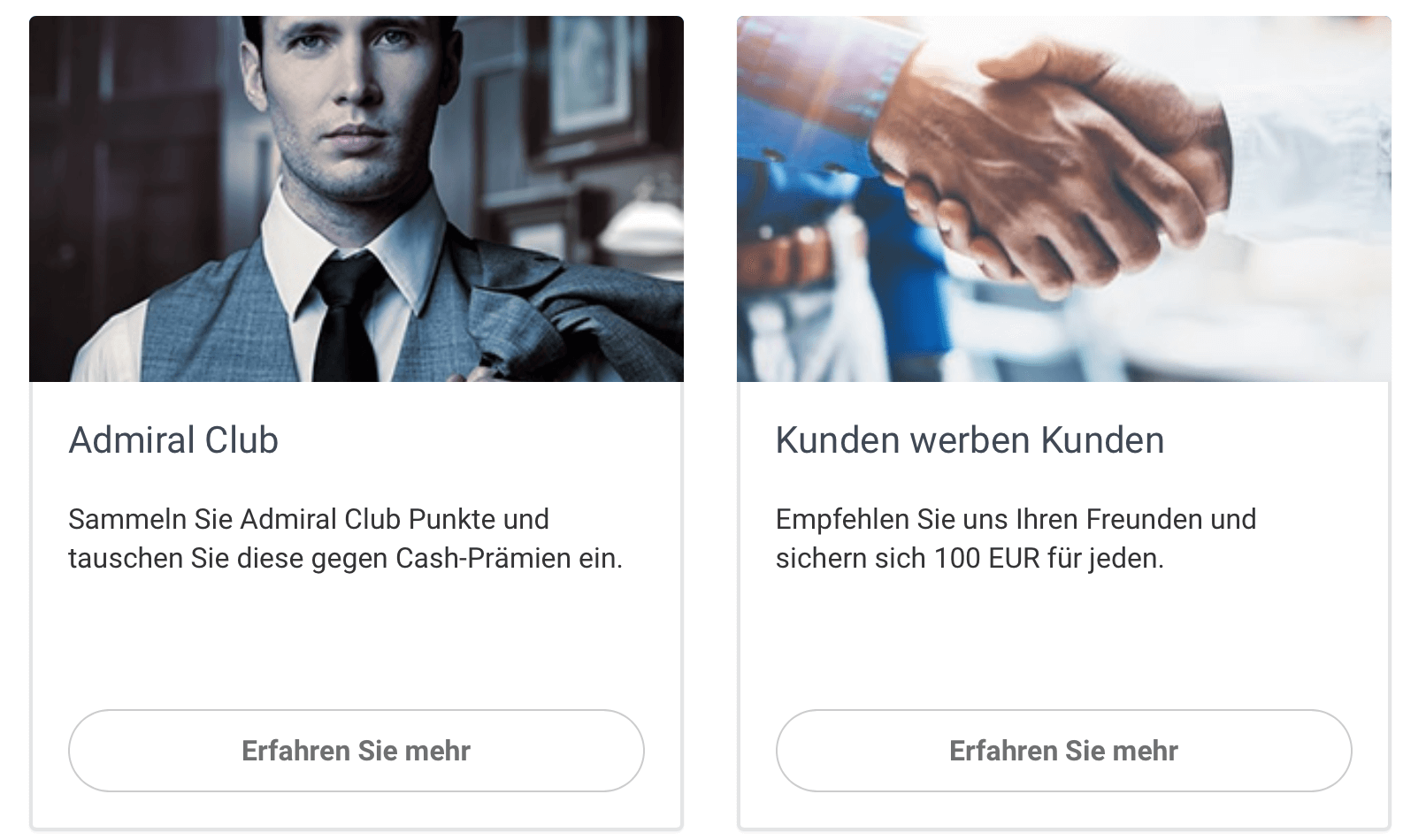 Entdecken Sie die Aktionen bei Admiral Markets