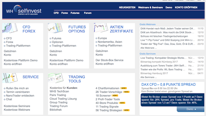 WH SelfInvest Erfahrungen von Brokervergleich.net