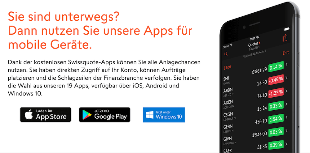 Swissquote App