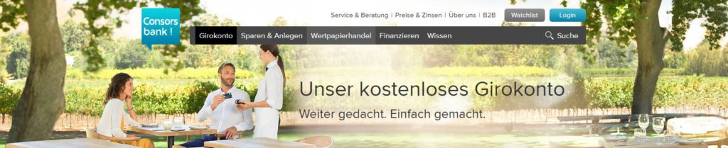 Auch Girokonto-Kunden der Consorsbank erhalten zahlreiche Vorteile