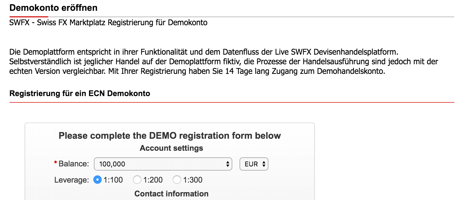 Dukascopy Demokonto