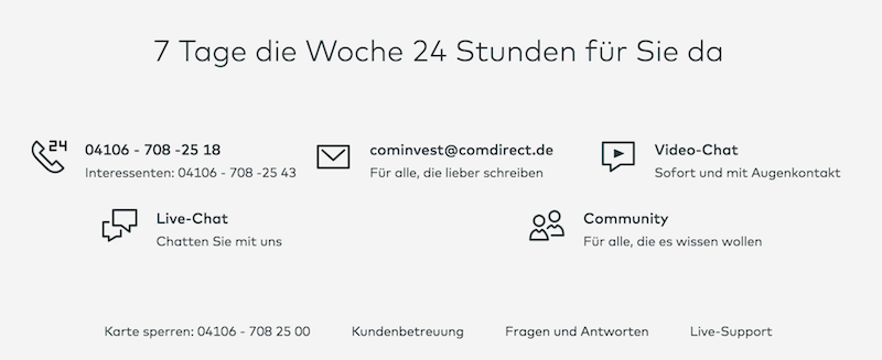 comdirect Support