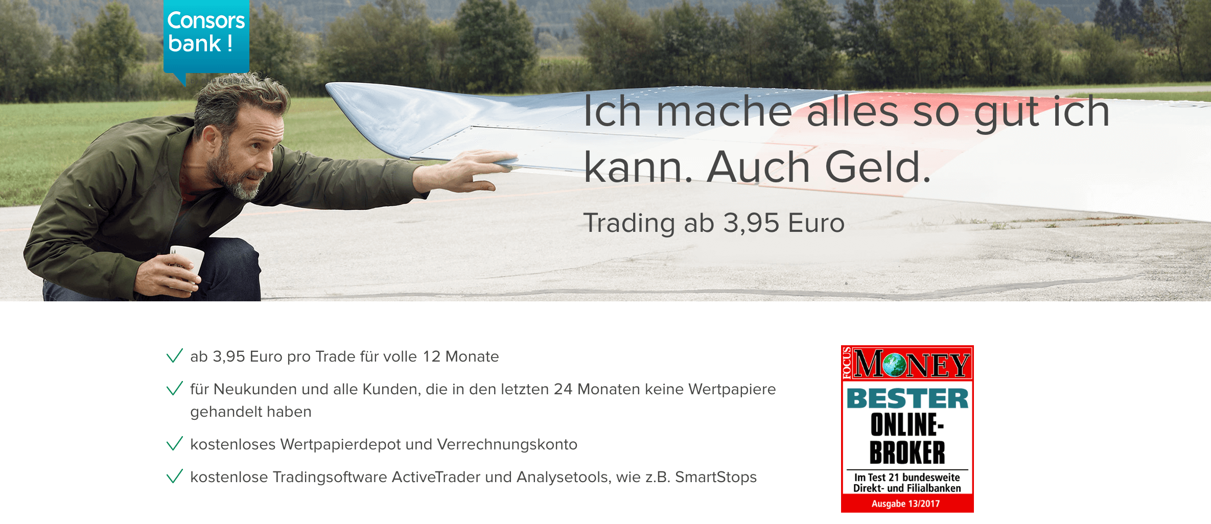 Die Auszeichnung "Bester Online-Broker" erhielt die Consorsbank auch dank ihrem günstigen Handelsangebot