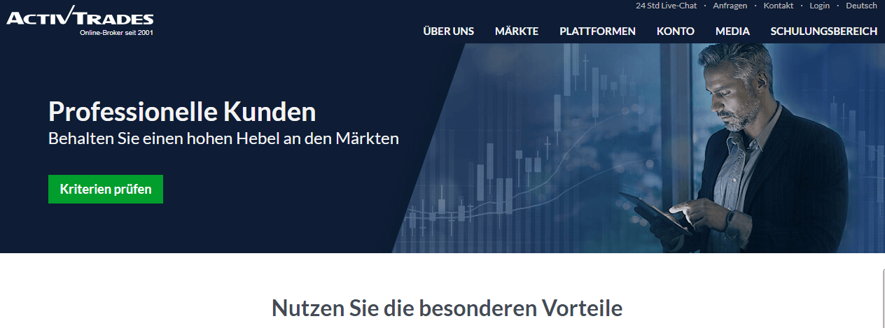 ActivTrades Kontoarten