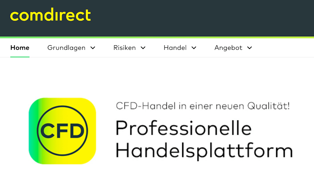 comdirect CFD Handel