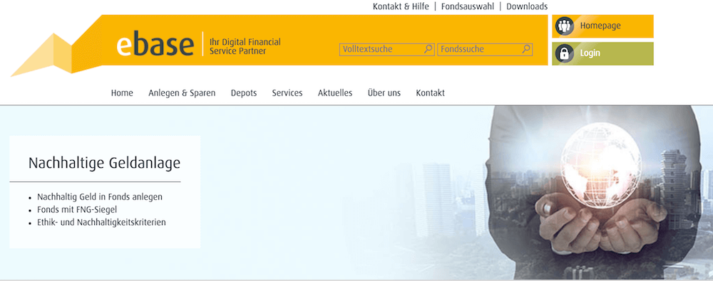 ebase nachhaltige Geldanlage